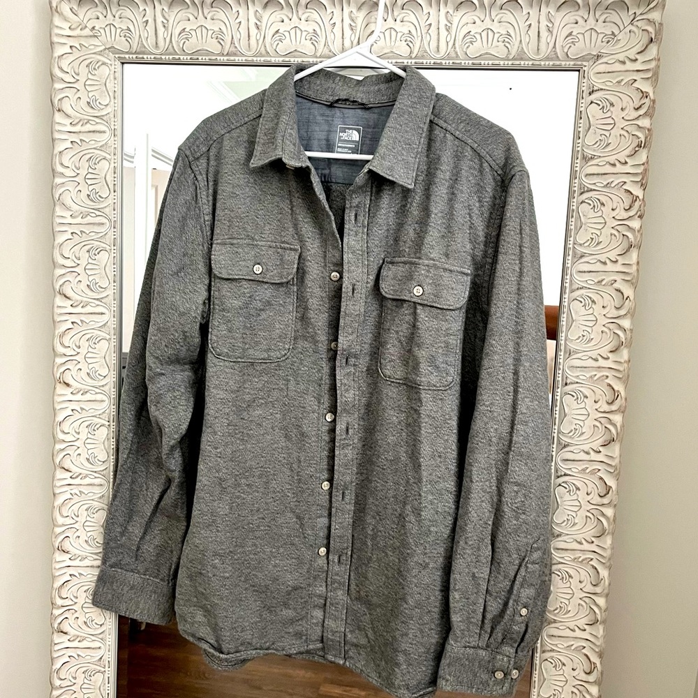 The North Face flannel button-down, L
